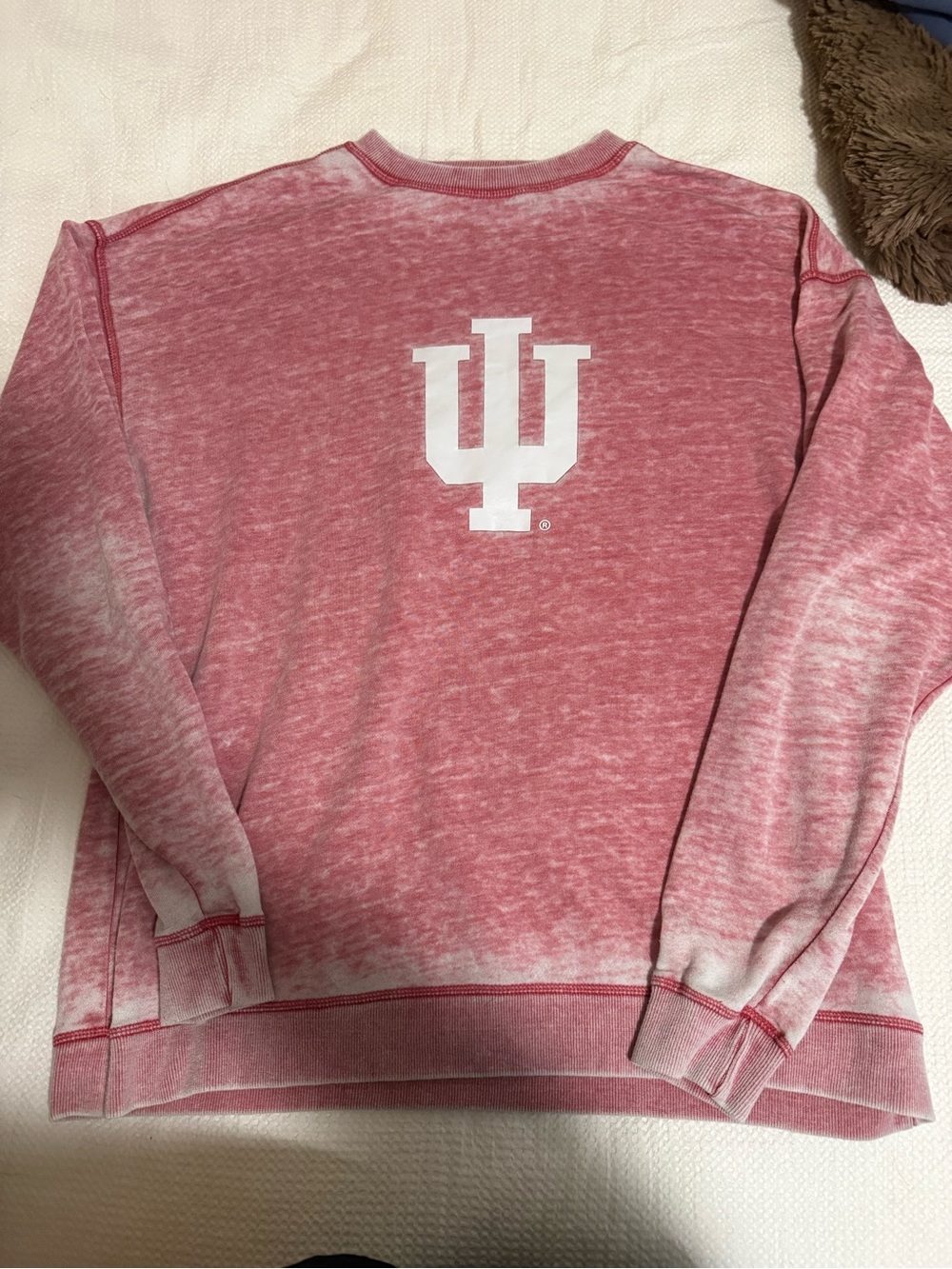 Chicka-D IU Acid Washed Red Lightweight Crewneck